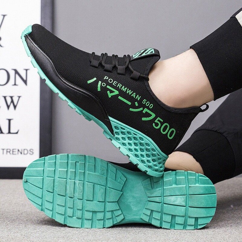 الذكور أحذية رياضية سميكة القاع زيادة شبكة تنفس تنيس Feminino أحذية مفلكنة غير رسمية الدانتيل يصل Platfrom أحذية 2022 حذاء رجالي