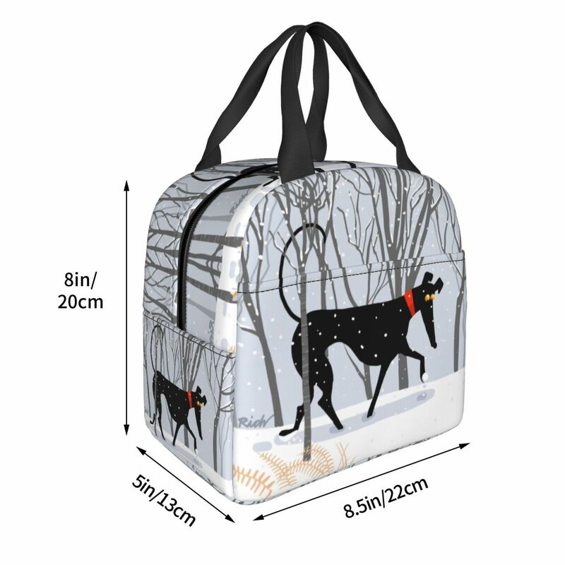الشتاء كلب الحرارية معزول الغداء حقيبة المرأة السلوقي الكلب حقيبة غداء للأطفال مدرسة الأطفال تخزين عبوة طعام