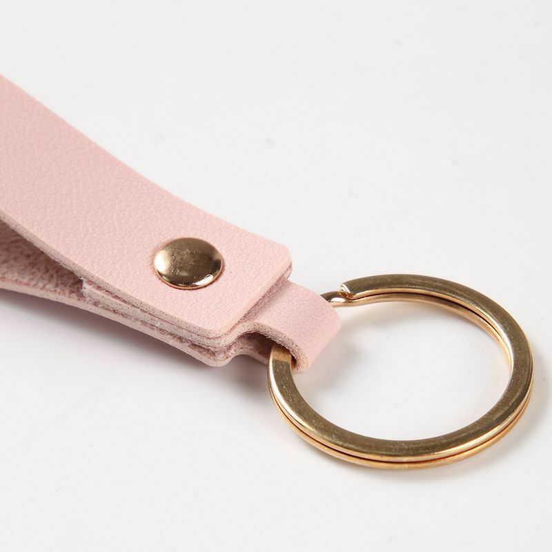 8 Colors Fashion PU Leather Keychain Business Gift Leather Key Chain Men Women Strap Waist Wallet KeyChains Keyrings