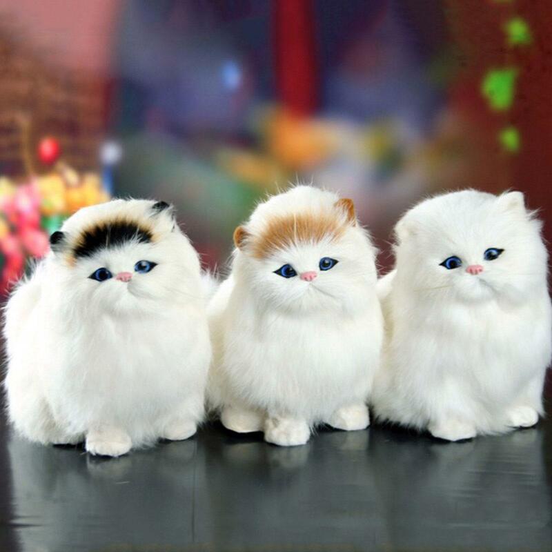 الإلكترونية أفخم القطط لعبة لطيف محاكاة القط ألعاب من القطيفة لينة محشوة هريرة نموذج للأطفال الفتيات عيد ميلاد عيد الحب R5W6