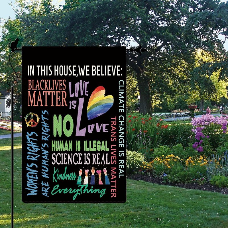 في هذا المنزل ، ونحن نعتقد حديقة العلم الحب هو الحب الأسود حياة المادة حديقة العلم الأراضي الزراعية الخيش ساحة الحديقة في الهواء الطلق ديكور ... #4