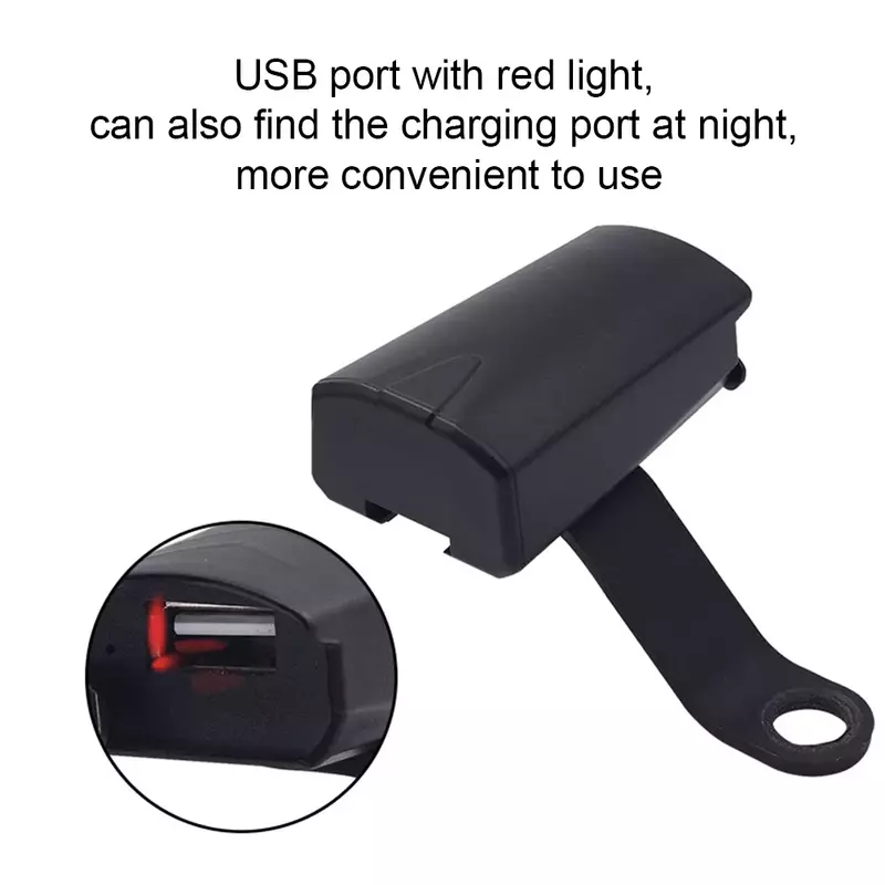 12V CS-835A1 Motorcycle Handlebar Mount USB Phone tablets Power Supply USB Port Socket Charger with Indicator Light for iphone