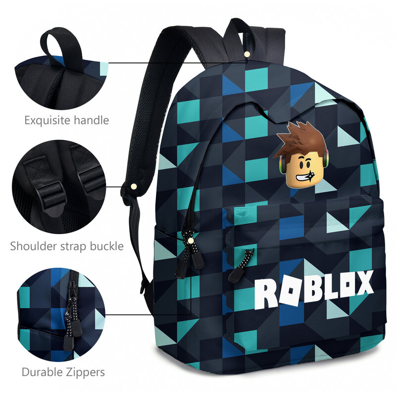 بقعة الرسوم المتحركة لعبة الرسوم المتحركة روبي المدرسة الابتدائية والثانوية حقيبة مدرسية للأطفال على ظهره