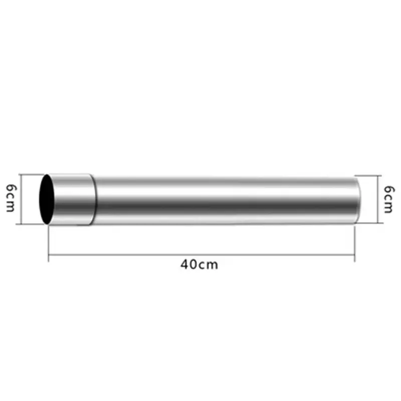 NEW2022 2.3in Stainless Steel Stove Pipe Chimney Flue Liner Rigid Multi Fuel  20-40cm For Flue Heating Equipment