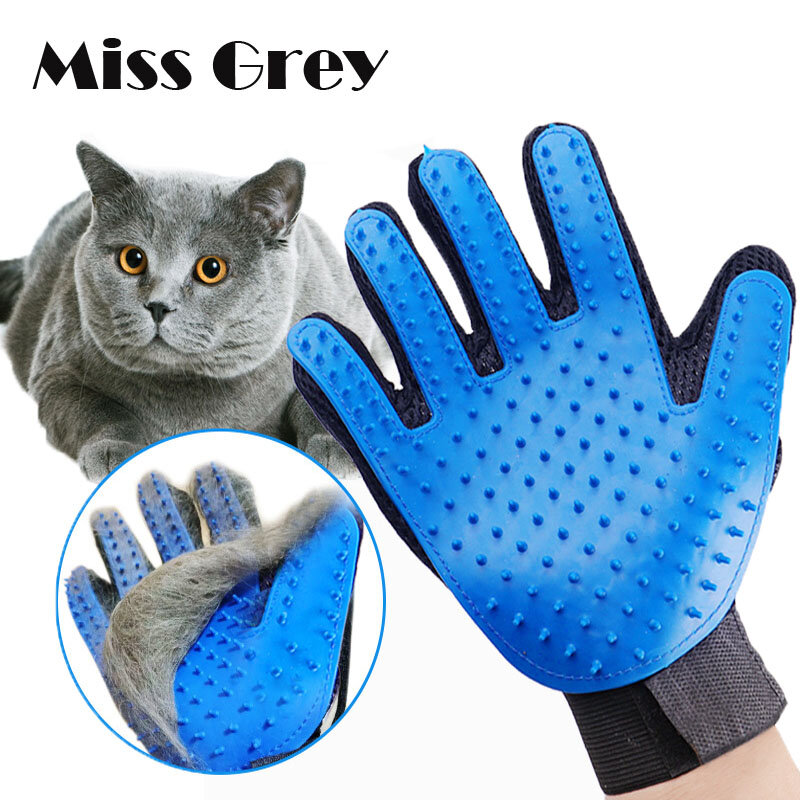 Cat Dog Grooming Glove Pet Hair Remover Deshedding Brush Comb Gloves Cleaning Massage Mitt Long Short Hair Dogs Cats Accessories