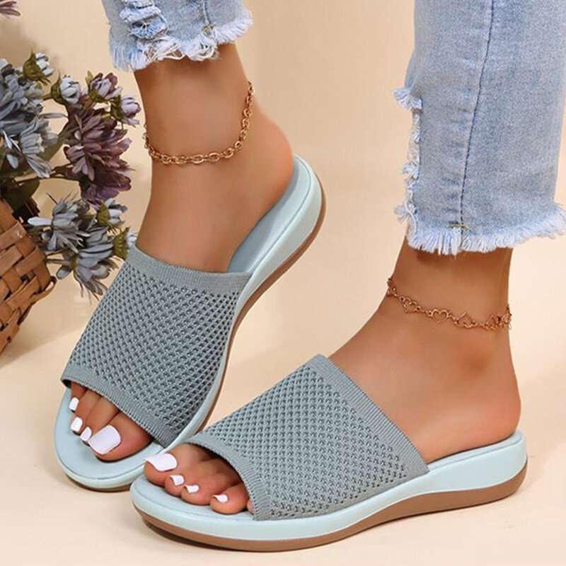 Women Sandals Fashion Open Toe Sandals For Women Retro Casual Women's Shoes Lightweight Female Slippers Outdoor Large Size Shoes