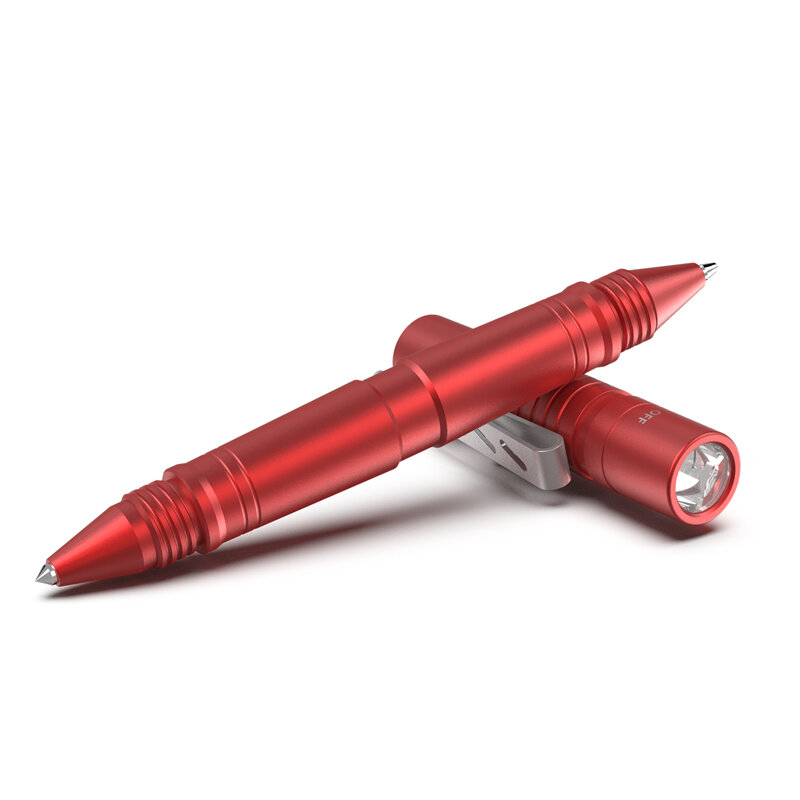 TP10-G قلم تخطيطي للدفاع عن النفس ، قابلة للشحن إضاءة مقاومة للماء مصباح يدوي ، مطرقة كسر النافذة ، قلم حبر جاف أداة EDC