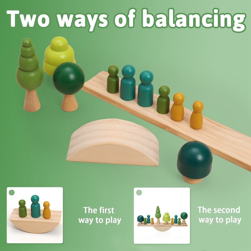 محاكاة شجرة ميزان مقياس لعبة الأطفال مونتيسوري لعبة متأرجحة ألعاب تعليمية الطفل التوازن التدريب منشئ للهدايا