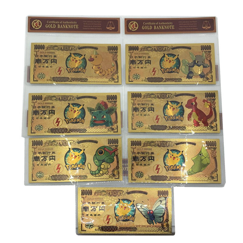 7designs انمي ياباني جيب الوحش الحيوانات الذهب أوراق اللعب الكرتون معركة أرواق لعب الأطفال بطاقات بطاقات مانغا فيلم #1