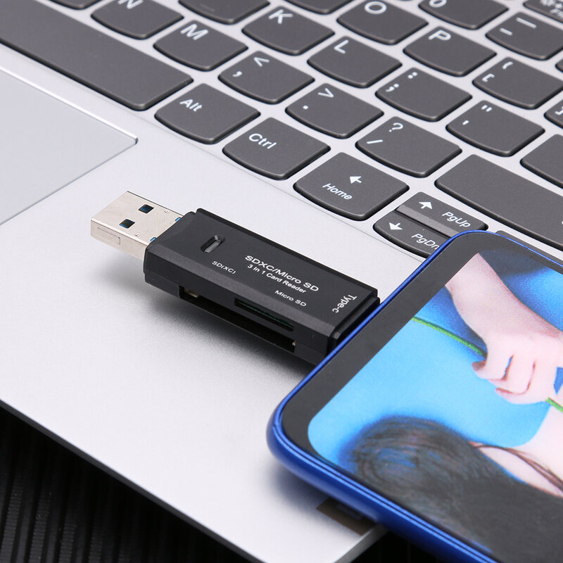 3 في 1 OTG قارئ بطاقة الذاكرة عالية السرعة USB 3.0 ل TF/ميركو SD USB Type-C فلاش حملة محول ل تمديد الكمبيوتر رؤوس