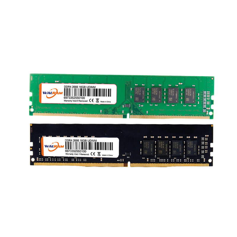 Walram Ram الذاكرة Udimm DDR3 DDR4 4GB 8GB 16GB 32GB 1333 1600 1866 2133 2400 3200 غير ECC الكامل متوافق ذاكرة Ram