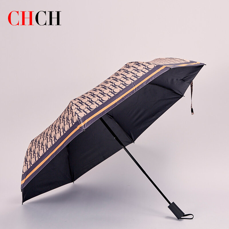 CHCH يندبروف مزدوجة الوجهين للطي مظلة للنساء والرجال الفاخرة نمط الأعمال هدية المظلة