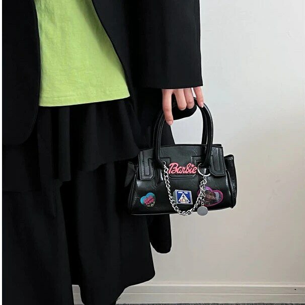 Xiuya Y2k موتو السائق حقائب كروسبودي سلسلة موضة 2022 الصيف القوطية الربط حقائب للنساء بولي Leather جلدية ترينديول حقائب الإناث