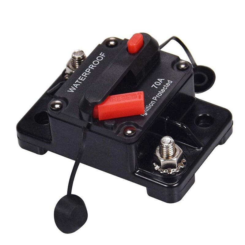 Circuit Breaker Car Auto Boat Stereo Audio Fuze,30-300 Amp Manual Reset Circuit Breaker Car Stereo Fuze Plug