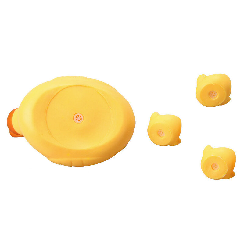 2 قطعة أطفال حوض استحمام عائم لعب صغيرة السباحة المطاط البط الأصفر مع صافي غسل السباحة طفل اللعب متعة المياه
