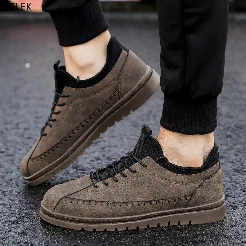 New Trend British Style Men's 39-47 Large Size Shoes Spring All-match Casual Shoes Outdoor Fashion Sports Shoes
