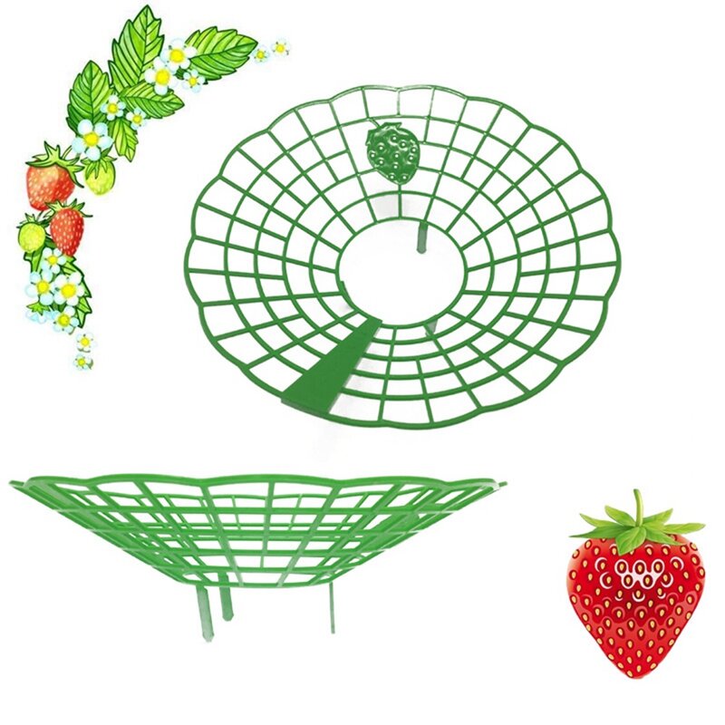 الحفاظ على الفراولة الطازجة يدعم موقف الجولة الرئيسية حماية الفاكهة البلاستيك تثبيت النبات الخضار شرفة #5