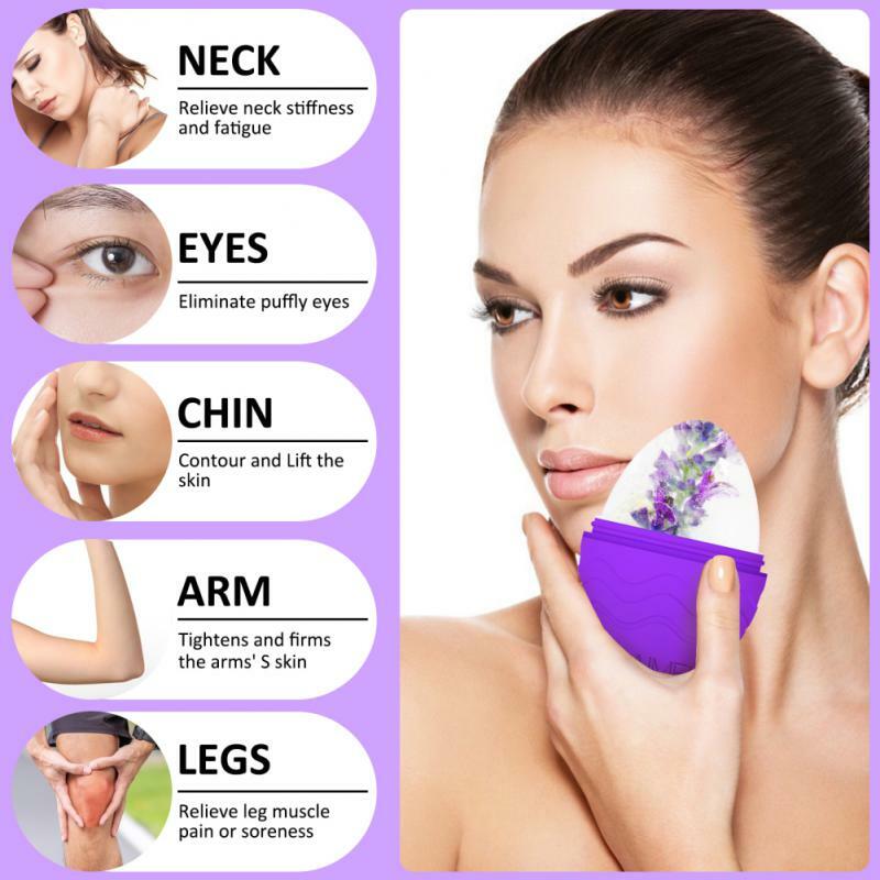 Facial Mold Freezing Silicone Ice Ball Face Massager Roller Non-stick Face Massager Reducing Edema for Face Body Beauty
