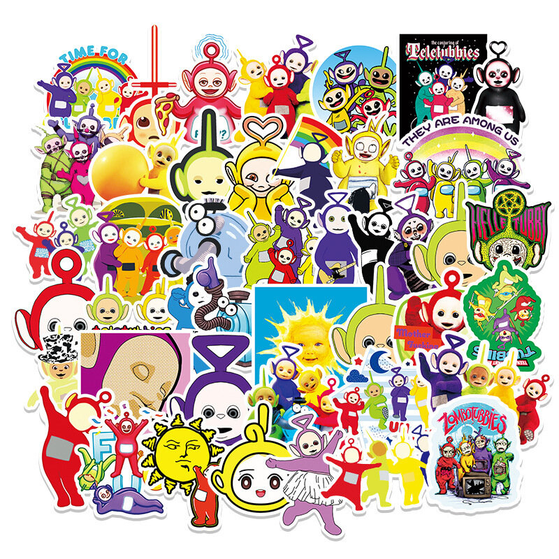 50pcs Anime Cartoon Cute Teletubbies Graffiti Kids Stickers