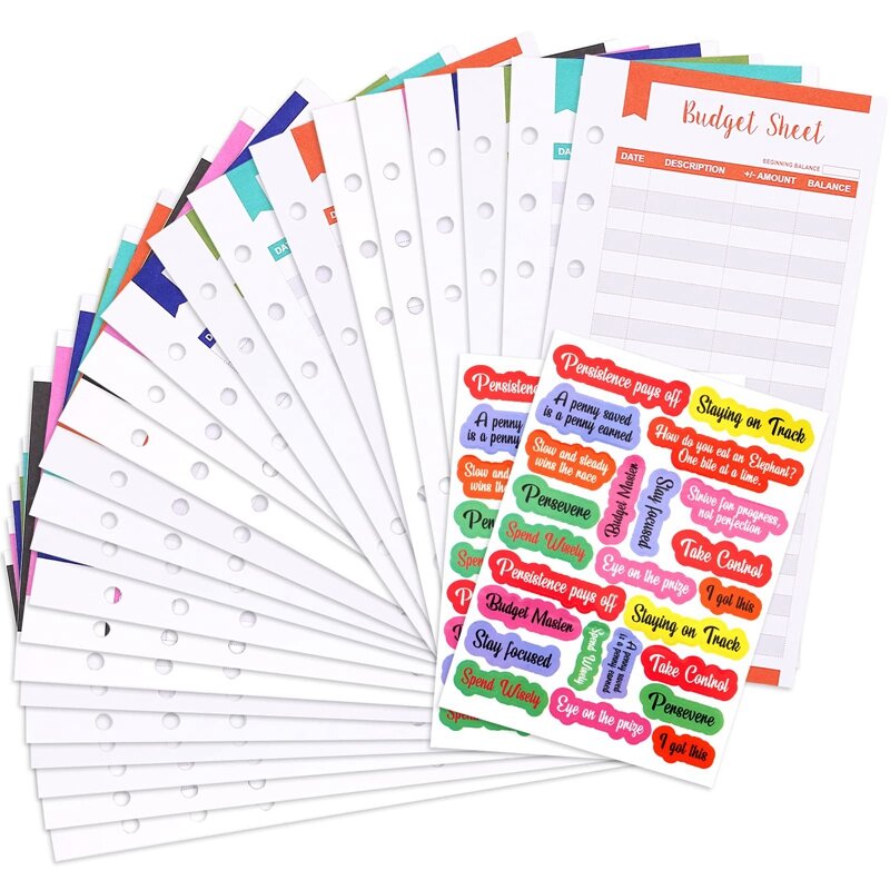 Expense Budget Sheet Can Be Used As A Budget Sheet For A6 Binder, An Expense Tracker For Cash Envelope Wallet #1