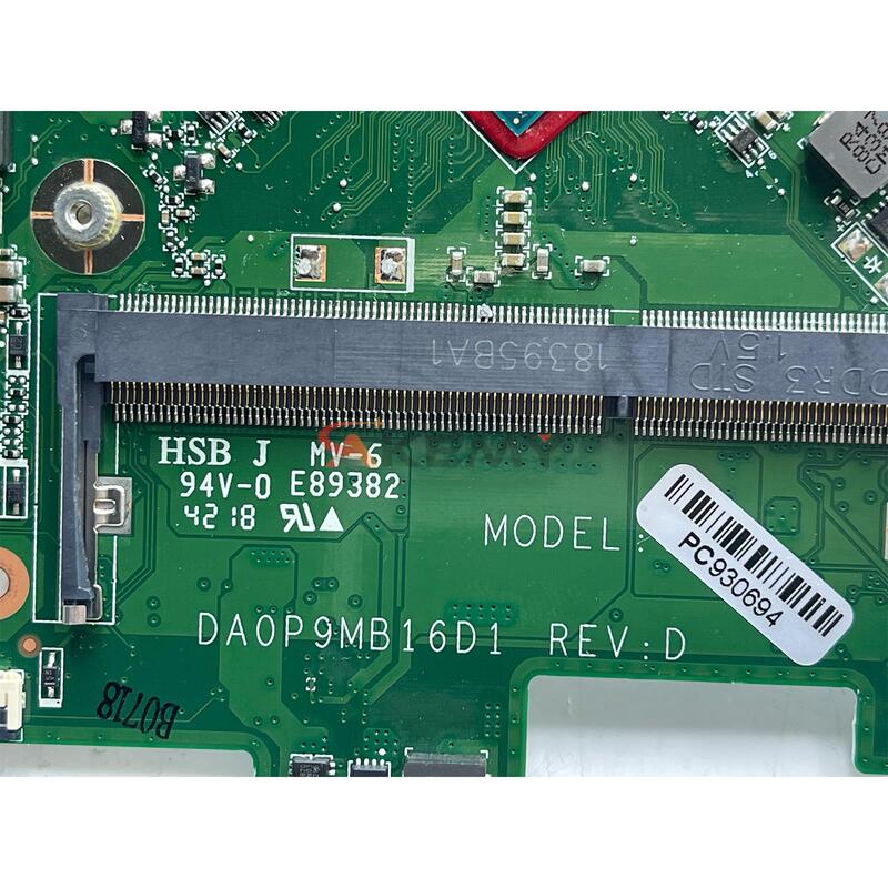 لوحة أم للكمبيوتر المحمول HP 14-AX 14T-AX 905306-601 905305-001 للوحة الأم DA0P9MB16D0 مع وحدة المعالجة المركزية N3060 N3050 32GeMMC