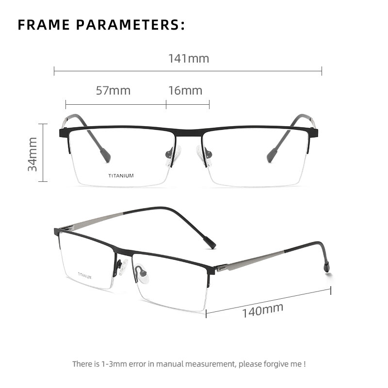 Reven Jate P8826 النظارات البصرية إطار من التيتانيوم النقي وصفة النظارات Rx الرجال أو نظارات نسائية للذكور الإناث نظارات #2