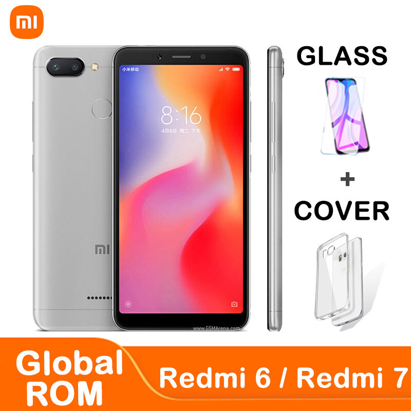 الهاتف الذكي الأصلي شاومي Redmi 6 Redmi 7 أندرويد جوجل اللعب الهاتف المحمول الإصدار العالمي rom instock