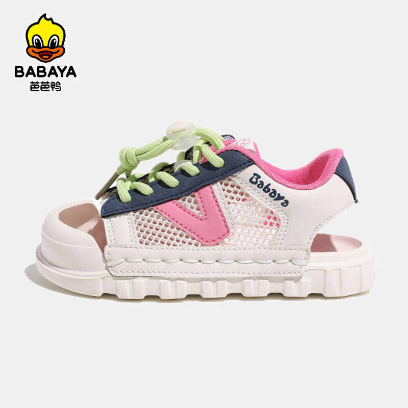 Babaya الأطفال الصنادل الفتيات تنفس شبكة أحذية الصيف 2023 جديد الفتيان الصنادل الشاطئ للأطفال أحذية