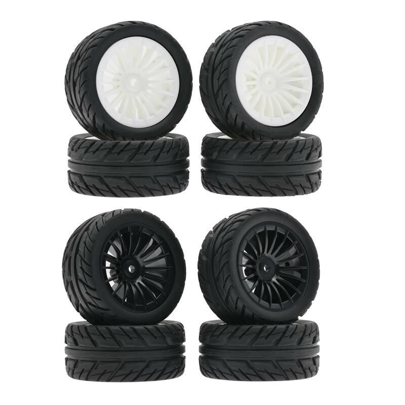 4Pcs RC Car Tires 1/16 Assembly Spare Parts Tires Wheels Wheel for UD1607