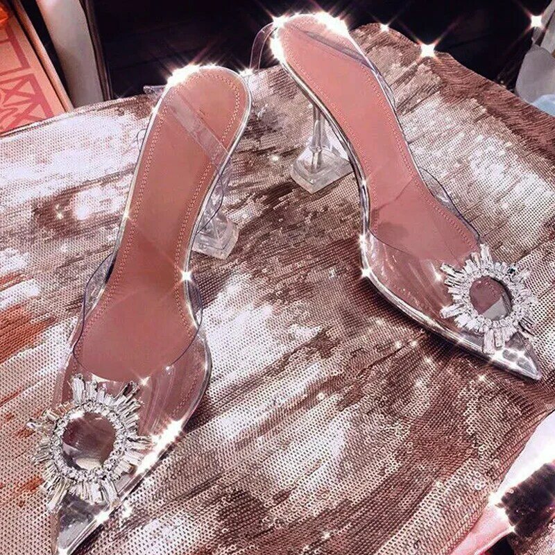 أحذية نسائية لحفلات الزفاف أحذية نسائية بكعب مثير بمقدمة مدببة أحذية أنيقة لحفلات الزفاف من علامة تجارية للسيدات مقاس 34-43