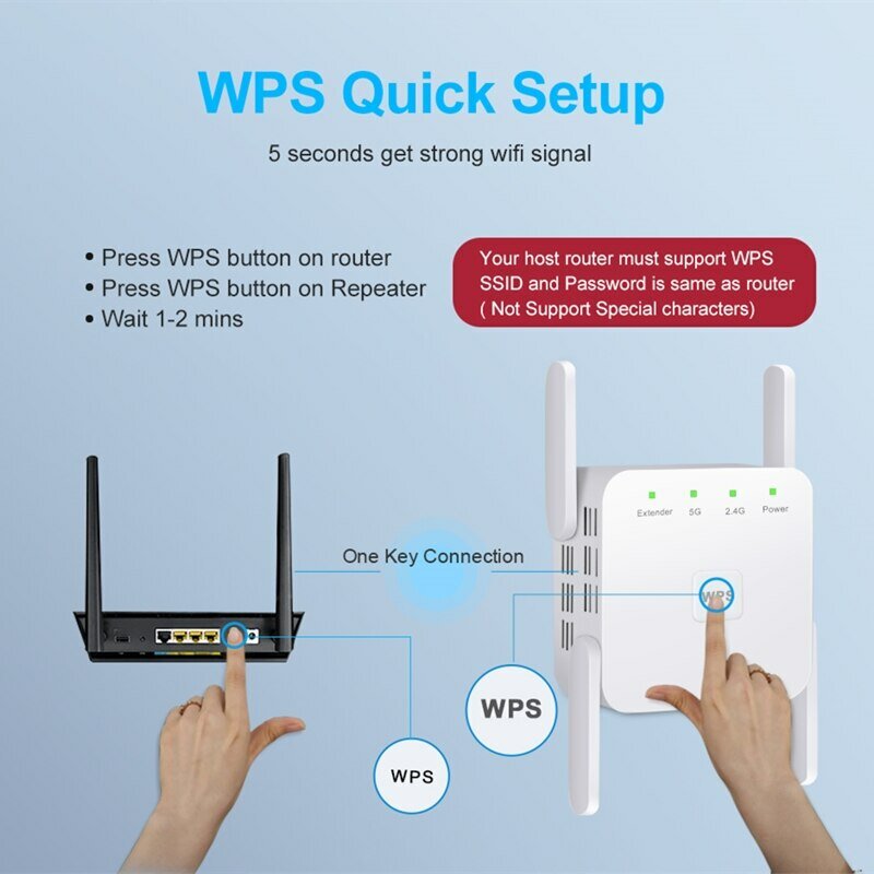 مكرر واي فاي لاسلكي 5Ghz Mbps 5GHz WiFi موسع Wifi شبكة WiFi Repetidor WiFi Repetidor