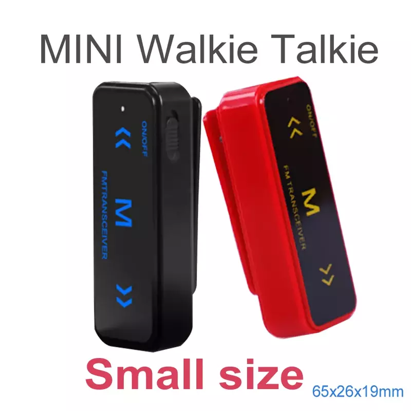 New mini two way walkie talkie red black color MI-NI radios for for Restaurant Hairdresser Beauty Salon Hotel small radio
