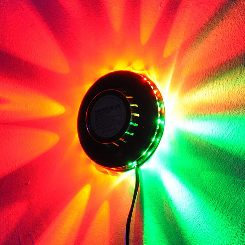 مصغرة الصوت خلفية المرحلة جدار ضوء عباد الشمس ديسكو الليزر 24W جهاز عرض (بروجكتور) ليد الإضاءة حزب بار جو مصباح