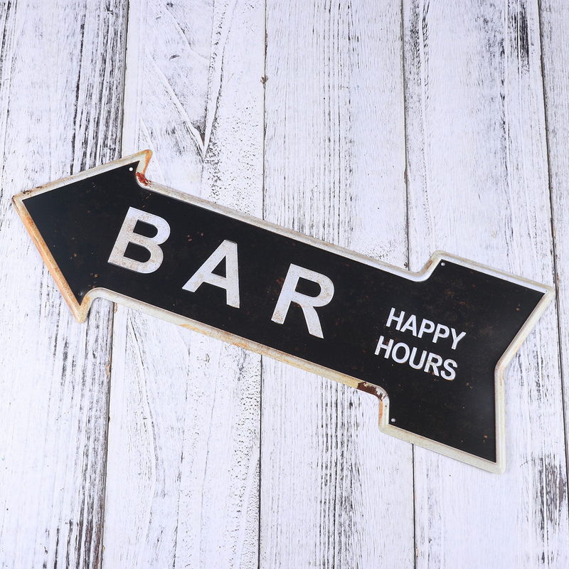 1 Pc Indicator Tag Occident Iron Art Retro Creative Exit Sign Nameplate Sign for Bar Carnival Party Supermarket Decortation
