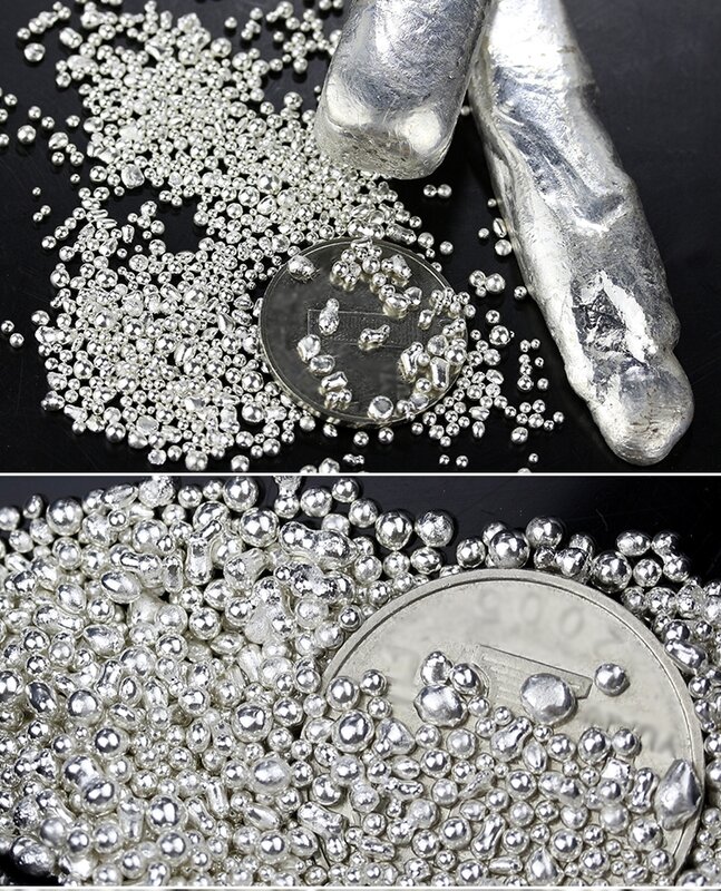 30 جرام 9999 جزيئات الفضة المواد الخام حبات الفضة/كرات الفضة