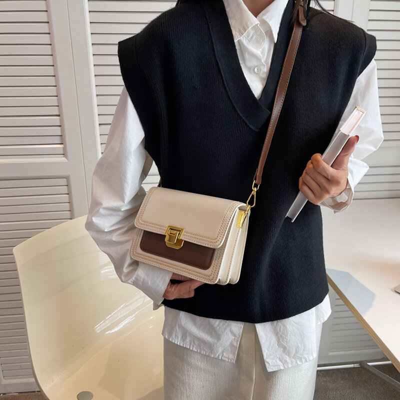 CGCBAG 2022 موضة حقيبة يد فاخرة للنساء مصمم حقيبة كتف بسيطة عالية الجودة بولي Leather جلدية ساحة Crossbody حقائب النساء #6