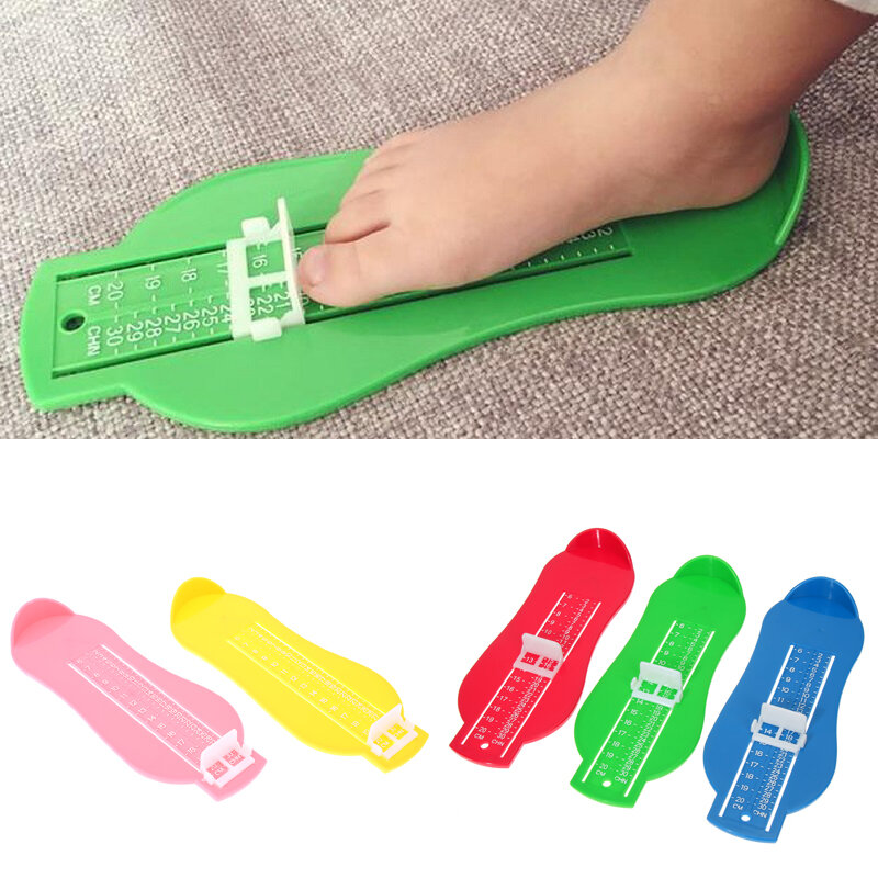 7 ألوان طفل الرضع القدم قياس قياس الأحذية حجم مسطرة قياس أداة المتاحة ABS طفل سيارة مجموعة قابل للتعديل 0-20 سنتيمتر حجم