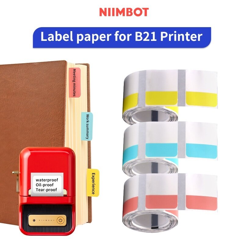 Niimbot B21 Index Sticker Label Paper Convenience Sticker Label Mark Creative Note Instructions Classification Sticker