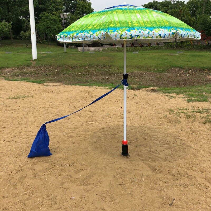 2X الشاطئ مظلة مرساة توضع في الرمال في الهواء الطلق التخييم العشب اوجير دوامة حامل تخزين حامل الثقيلة الباحة الحديقة حديقة المنزل