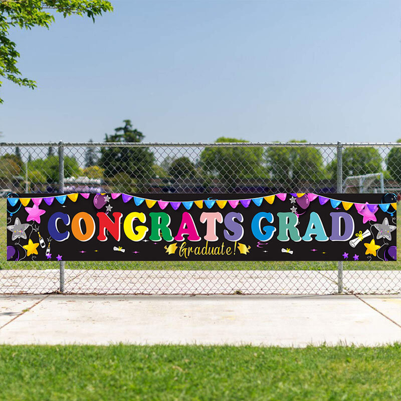 Happy Graduation Banner Graduation Photo Props Party Decor Graduation Season #4