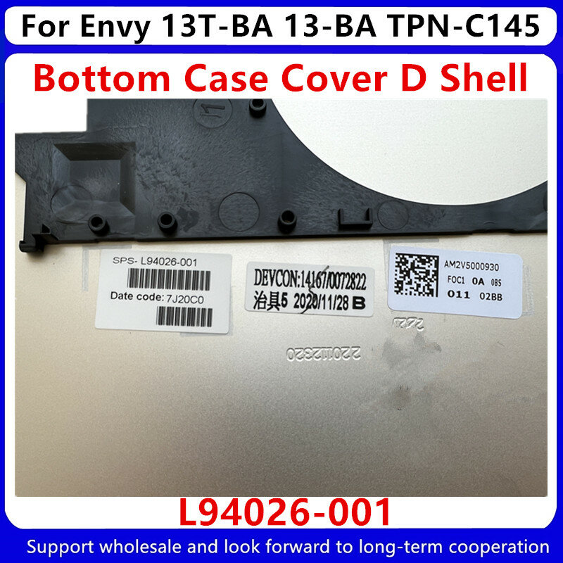 جديد محمول LCD الغطاء الخلفي ل HP Envy 13T-BA 13-BA TPN-C145 أسفل الغطاء الخلفي الذهب D غطاء L94026-001 7J20C0 #3