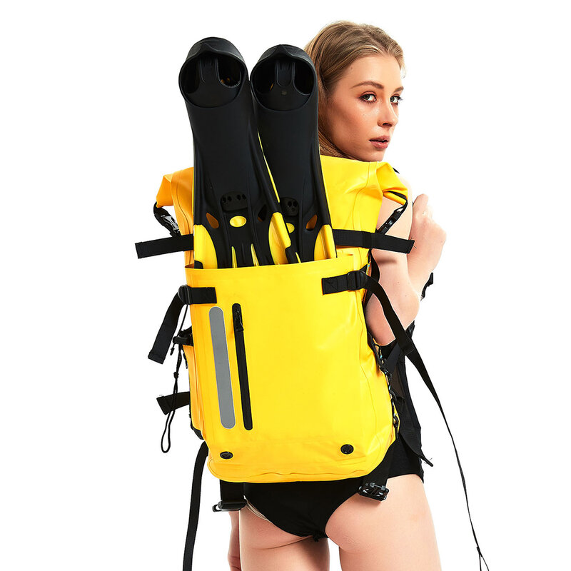 30L الغوص حقيبة في الهواء الطلق الغوص معدات السباحة على ظهره زعنفة طويلة التخزين على ظهره الغوص الصيد تجمع حقيبة