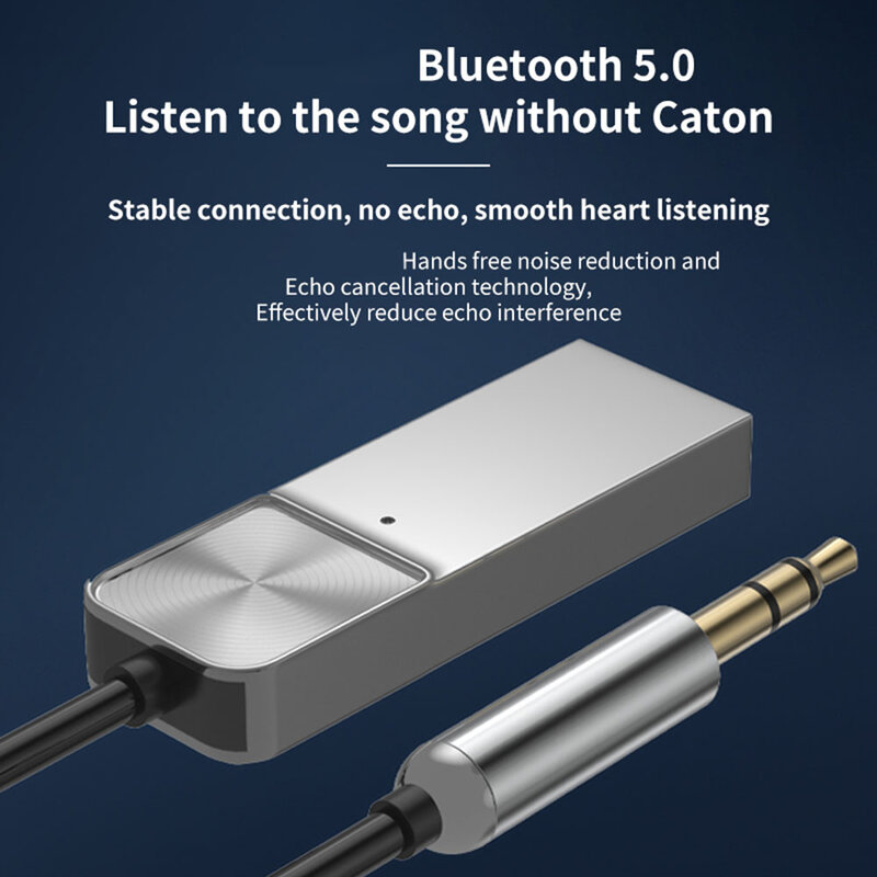 بلوتوث متوافق 5.0 استقبال محول Aux USB دونغل كابل ل سيارة عدة 3.5 مللي متر جاك المتكلم ستيريو الصوت جهاز استقبال للموسيقى