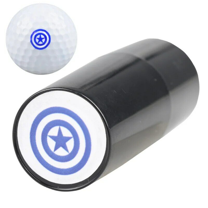1 قطعة كرة جولف ختم ختم ماركر أنماط مختلفة التجفيف السريع دائم طويل الأمد إكسسوارات الغولف