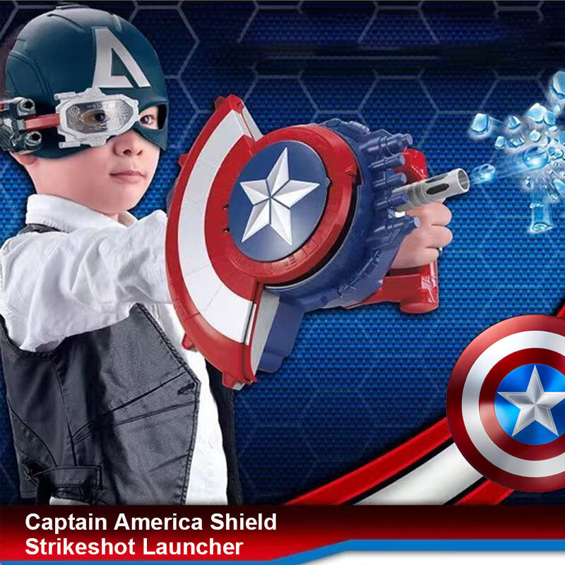 سوبر بطل كابتن أمريكا درع المياه قنبلة رصاصة قاذفة لعبة درع تشوه تأثيري حلي ألعاب احتفالات للأطفال