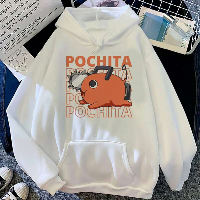 chainsaw man hoodies women vintage japanese Korean style graphic clothes pulls female graphic sweater #1