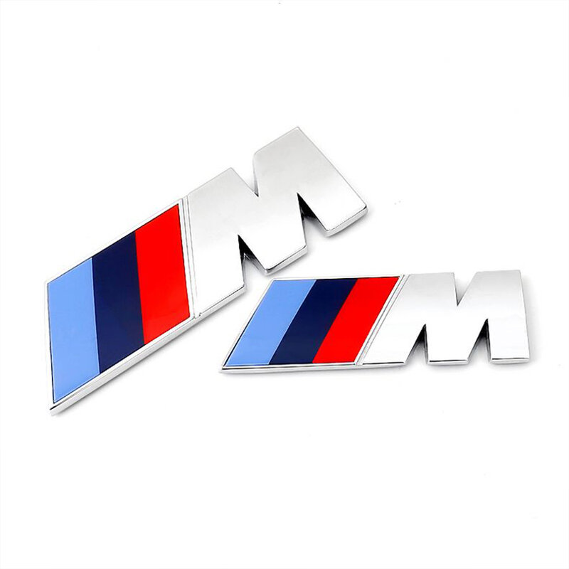 2 قطعة BMW M رياضة معدن شعار ملصق الجانب الجناح درابزين الطاقة شارات لوجو F10 F20 F30 F34 X5 X6 X1 M3 M5 M4 F01 F02 E71 F87 E46
