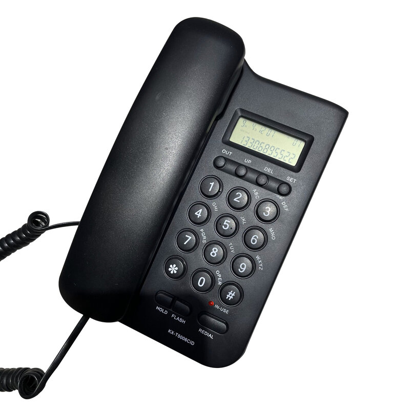 KX-T5006CID FSK DTMF بصوت عال فندق المنزل مكتب هاتف سلكي الأعمال زر كبير معرف المتصل الحائط