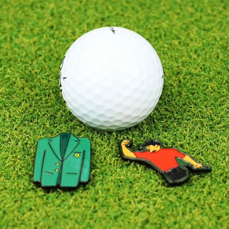 مغناطيس جولف علامة هدية مجموعة ، علامة سبيكة سترة خضراء ، مشبك قبعة الغولف ، علامة الكرة ذات نوعية جيدة ، 1 Set #2