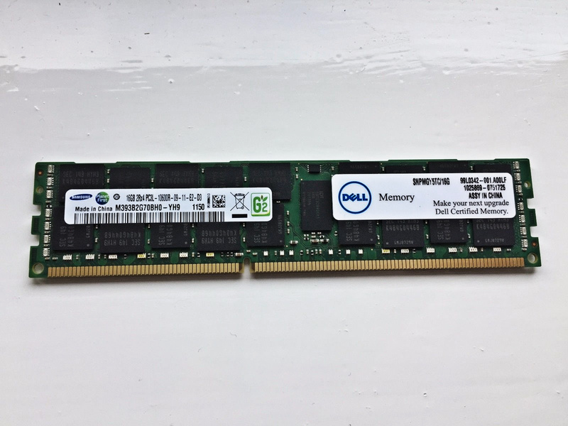 RAM Applies to DELL T5500 T7500 Server Memory DDR3 16G 1333 ECC REG PC3/L-10600R